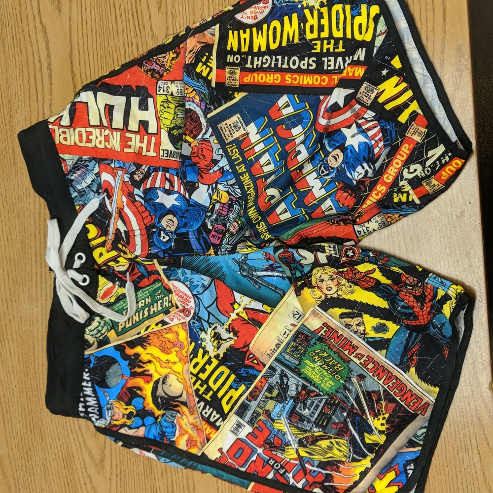 MARVEL Cartoon Swim Trunks